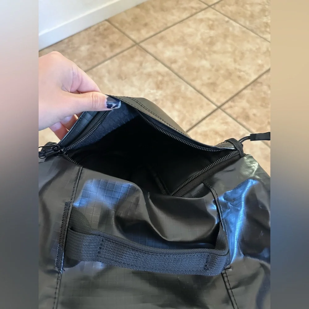 Levi’s black duffel bag backpack